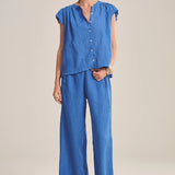 Lola Linen Pant - Bluejay