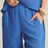 Lola Linen Pant - Bluejay