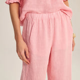 Lola Linen Pant - Rose Dust