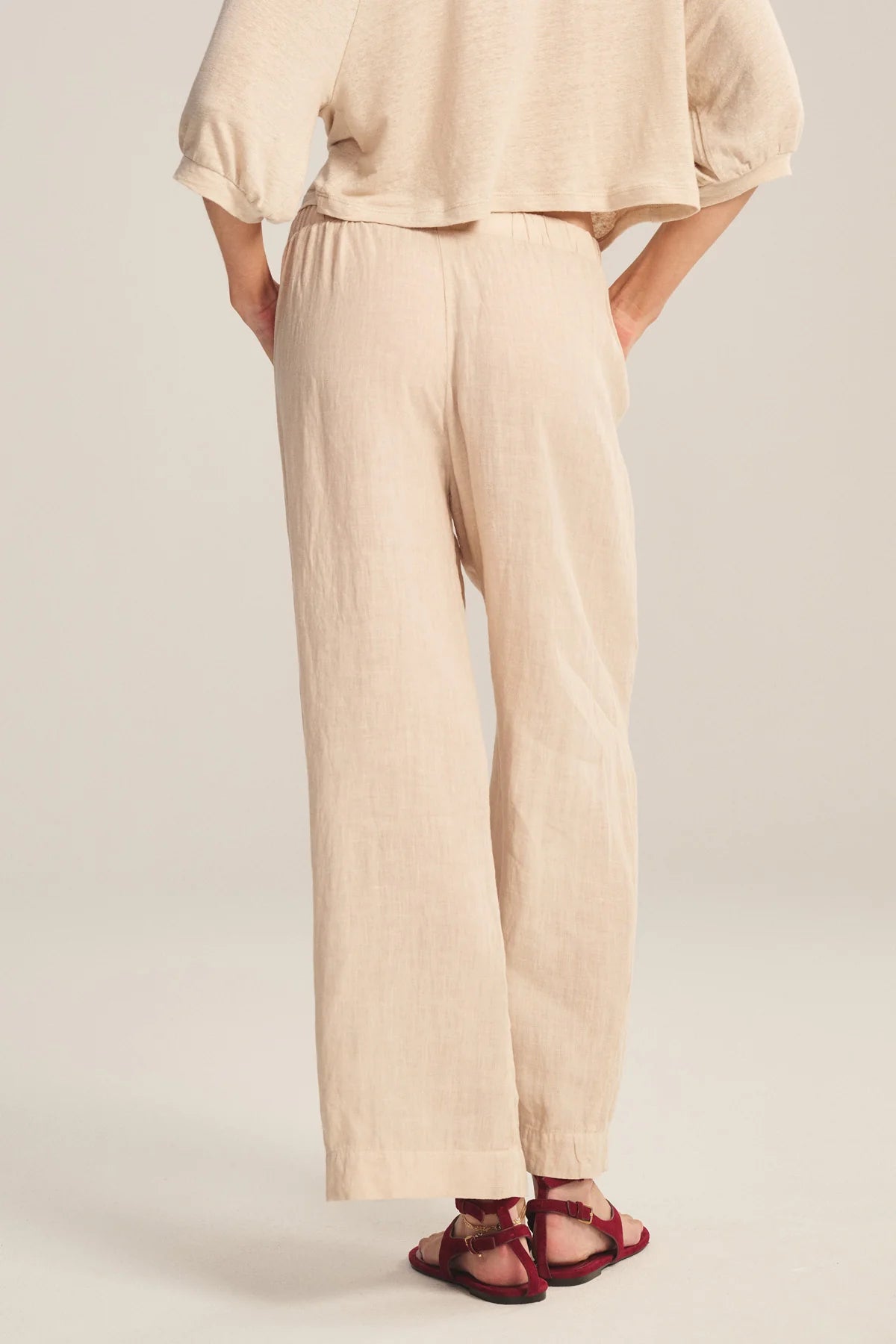 Lola Linen Pant - Sand Castle