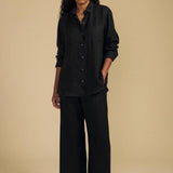 Lola Linen Pant - Black