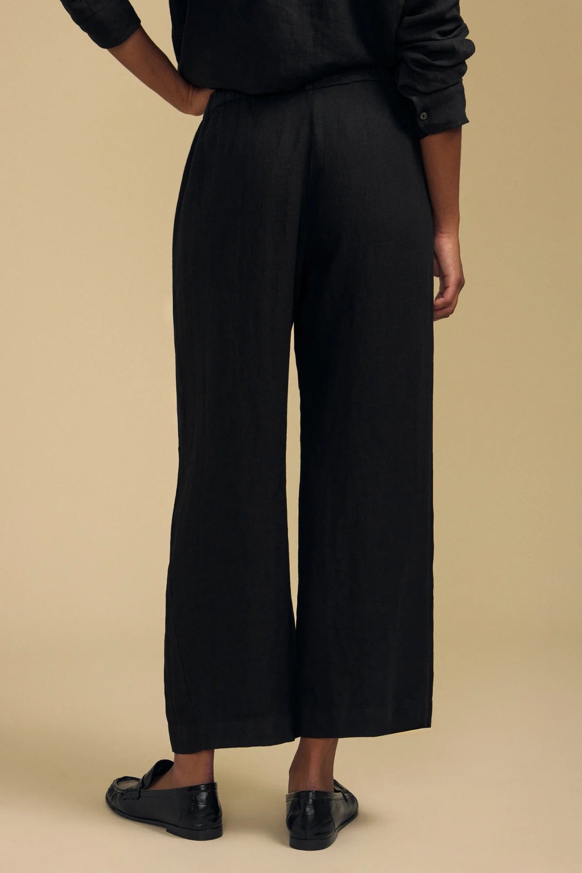 Lola Linen Pant - Black