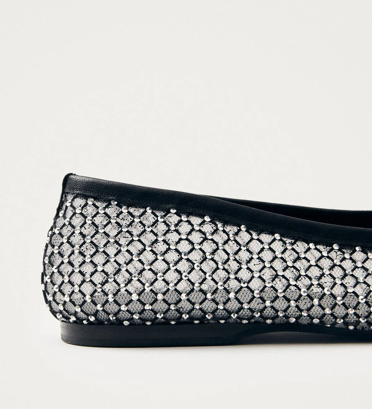 Lorain Mesh Glow Ballet Flats - Black