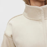 Cara Lux Sherpa Coat - Ecru