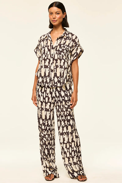 Rita Pant - Abstract Geo Crepe