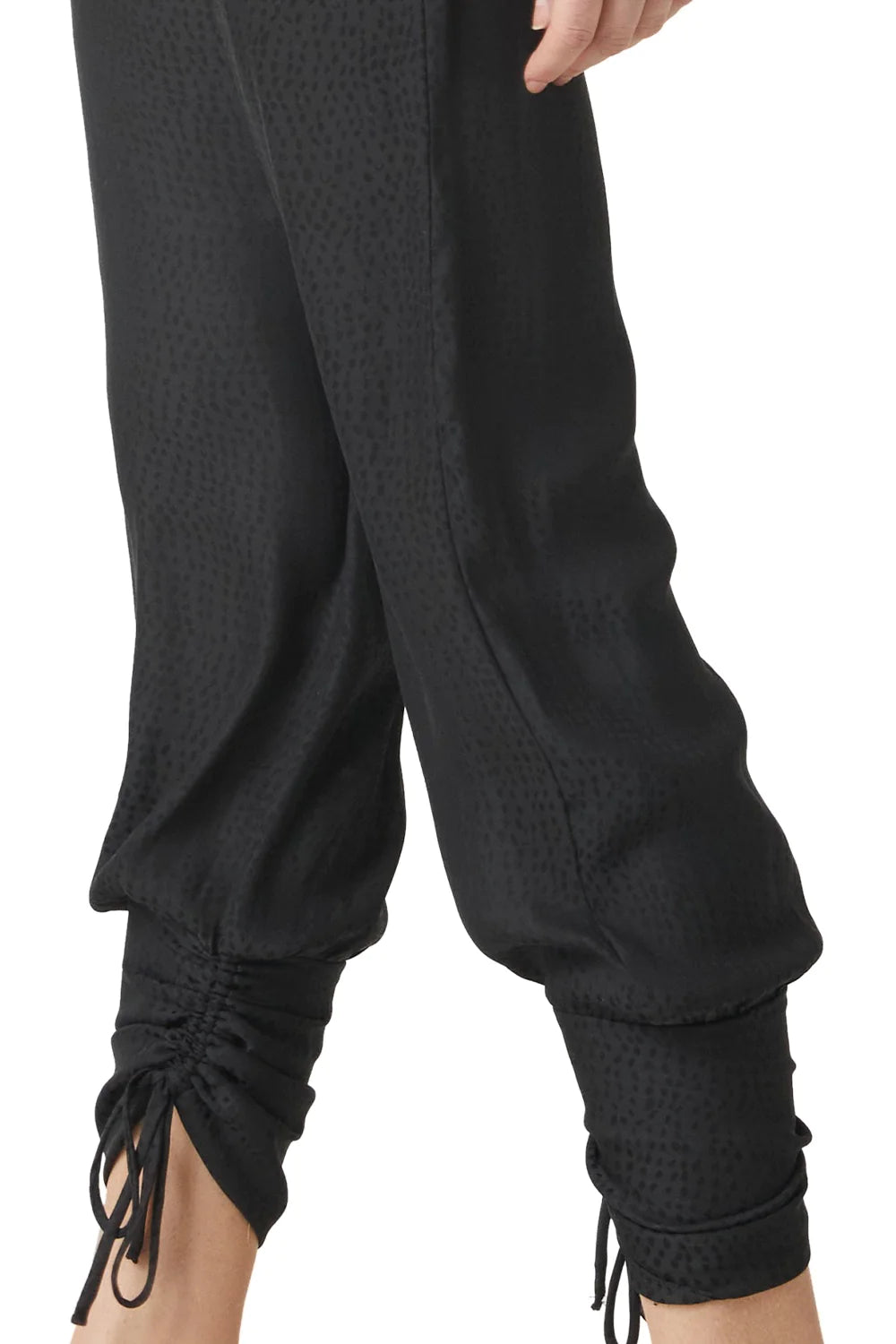 Margot Pants- Black Dot Jacquard