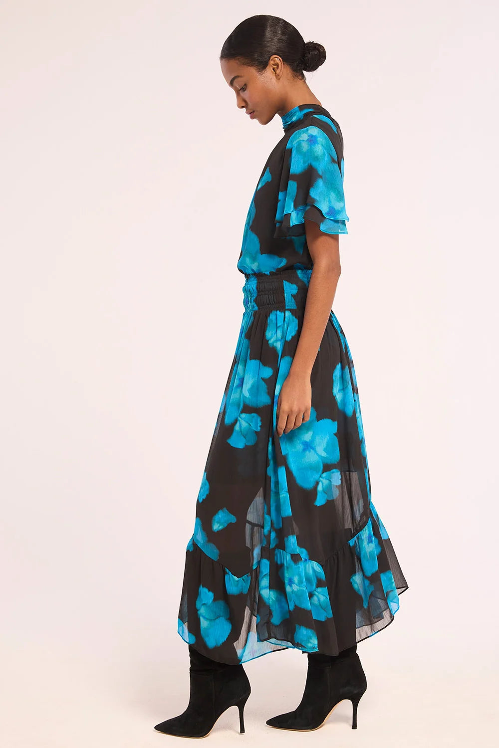 Kaye Chiffon Top - Celestial Blue