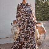 Sanaz Dress - Chocolate Swirl