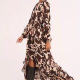 Sanaz Dress - Chocolate Swirl