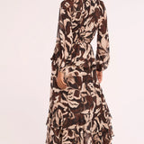 Sanaz Dress - Chocolate Swirl