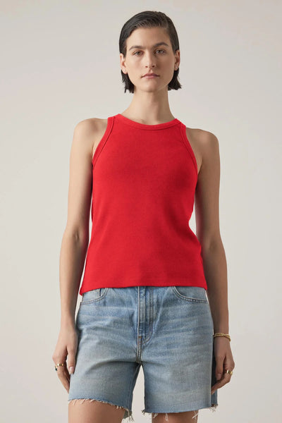 Cruz Modal Rib Tank- Ruby