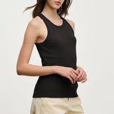 Cruz Modal Rib Tank - Black