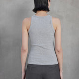 Cruz Modal Rib Tank- Heather Grey