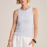 Morie Stripe Rib Tank - Ice