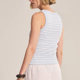 Morie Stripe Rib Tank - Ice