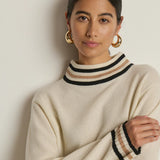 Tommie Mock Neck Sweater - Snowflake