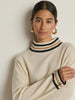 Tommie Mock Neck Sweater - Snowflake