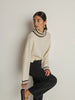 Tommie Mock Neck Sweater - Snowflake