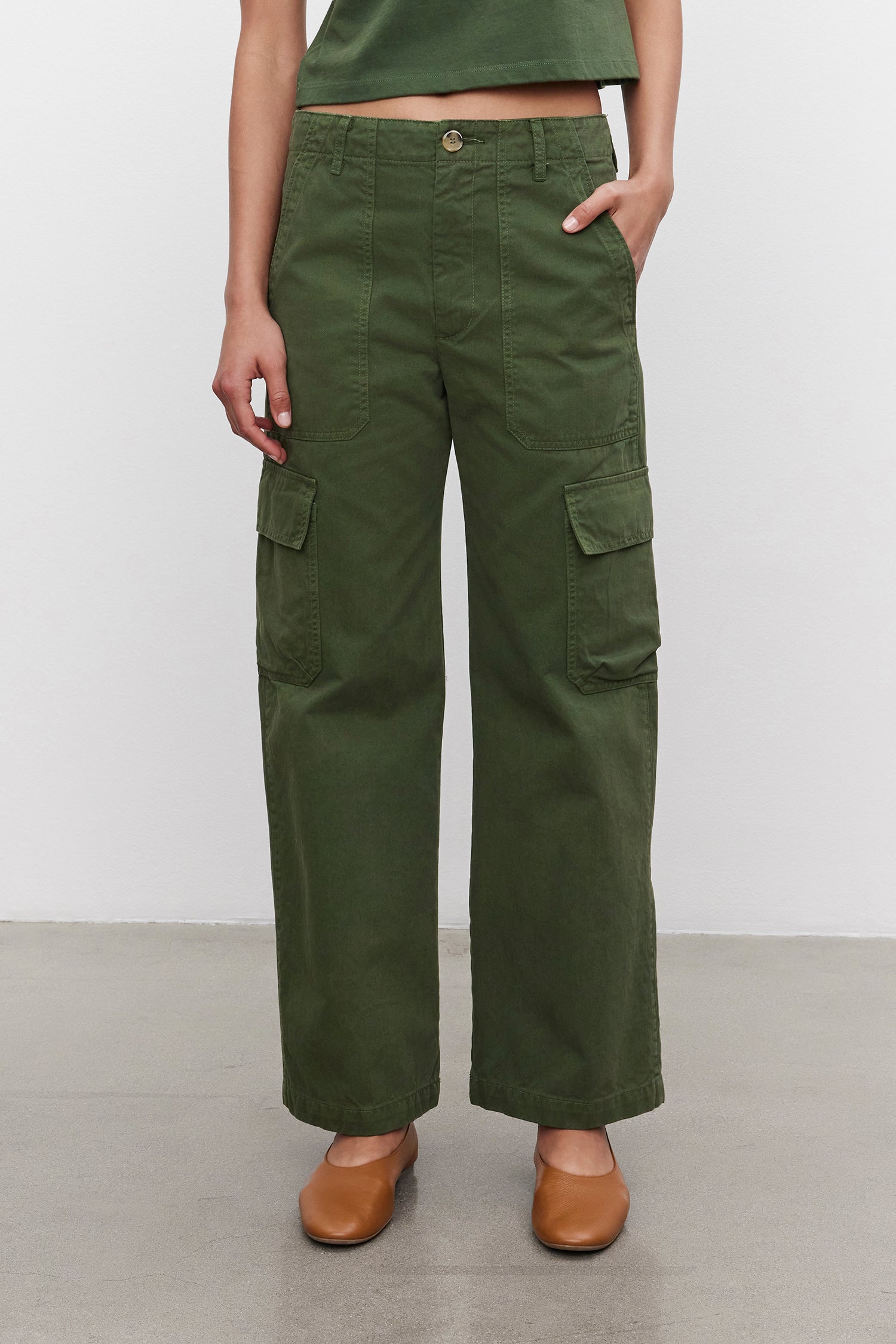 Makayla Cargo Pant - Olive