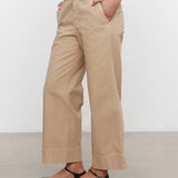 Sabine Cotton Canvas Pant - Putty