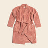 Poolside Smiley Terry Bathrobe- Terra Cotta