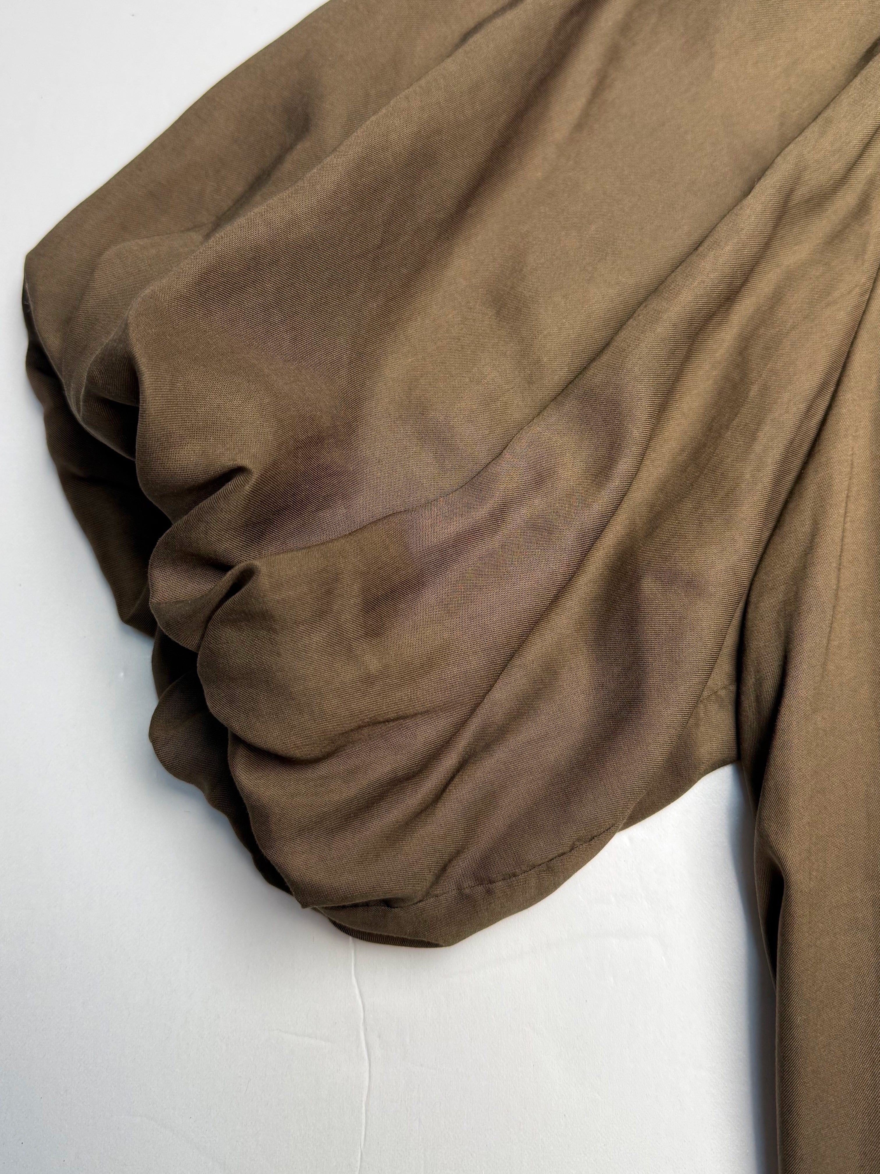 Sherry Chocolate Puff Sleeve - Brown