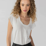 Traveler Twist Tee- White