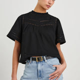 Daisy Shirt- Black