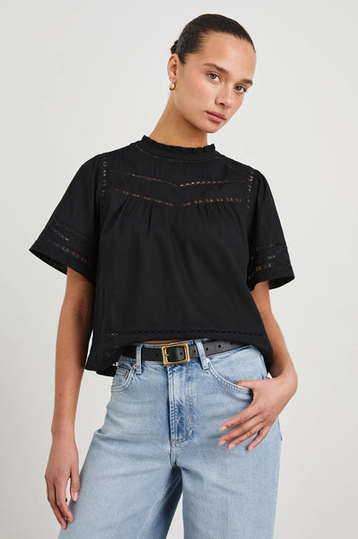 Daisy Shirt- Black