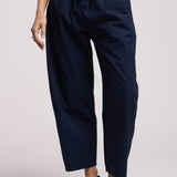Allegra Poplin Pant - Navy