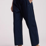 Allegra Poplin Pant - Navy