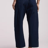 Allegra Poplin Pant - Navy