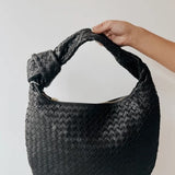 Zar Woven Handbag - Black