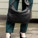 Zar Woven Handbag - Black