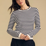 Roxy Lux Cotton Cashmere Top - Navy