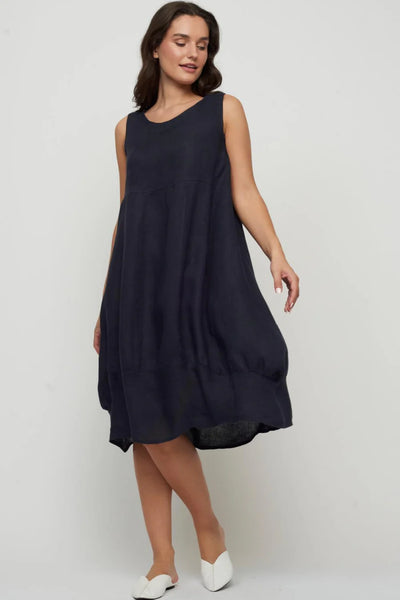 Everyday Linen Dress - Black