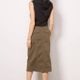 Triple Threat Skirt - Burnt Olive