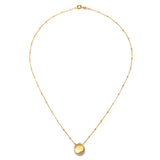Citrine Teardrop Necklace