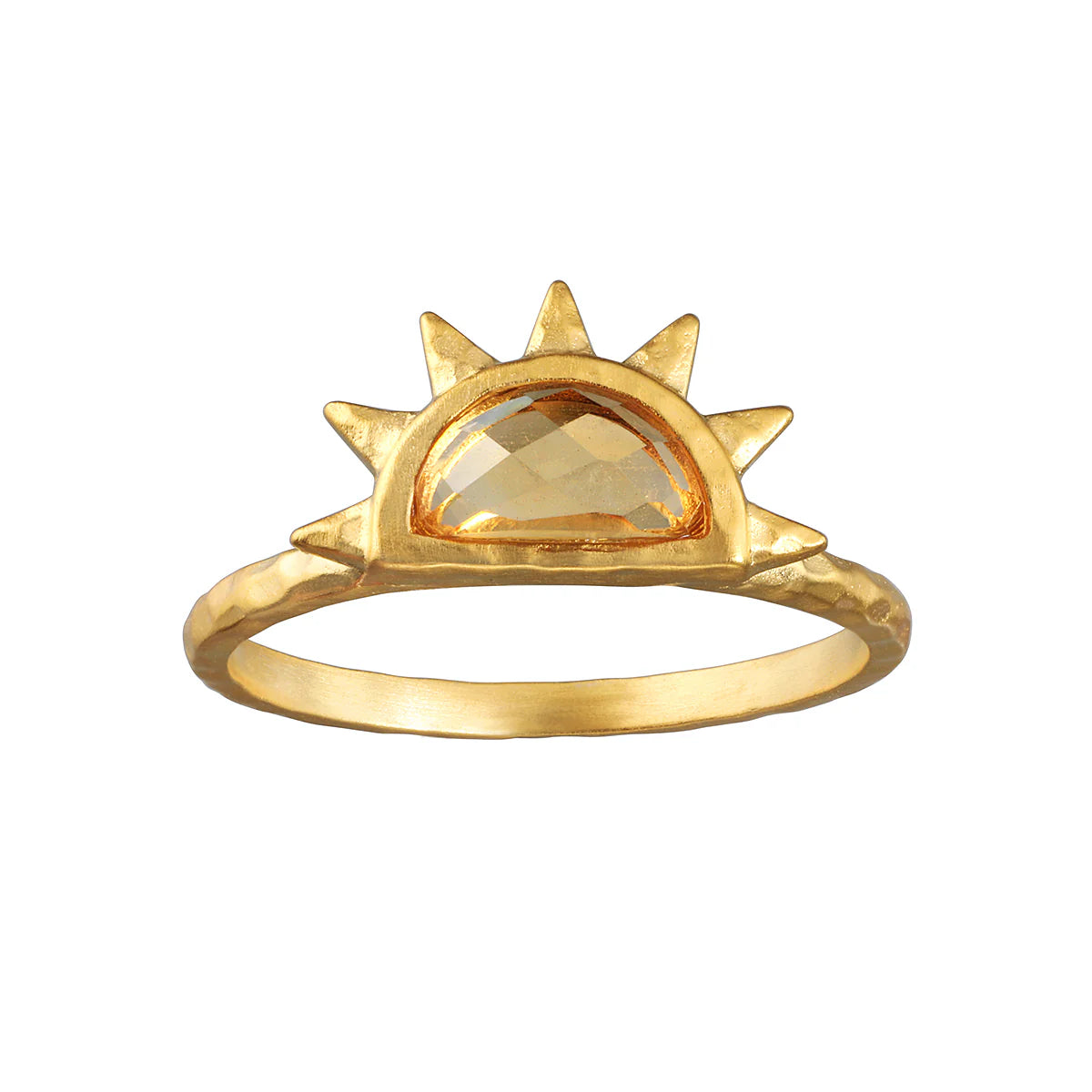 Sunrise Citrine Ring