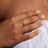 Sunrise Citrine Ring