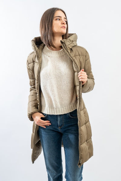 Taylor Hooded Coat - Wood Beige