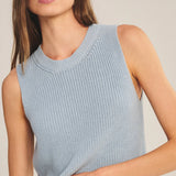 Seretta Sweater Tank - Steam
