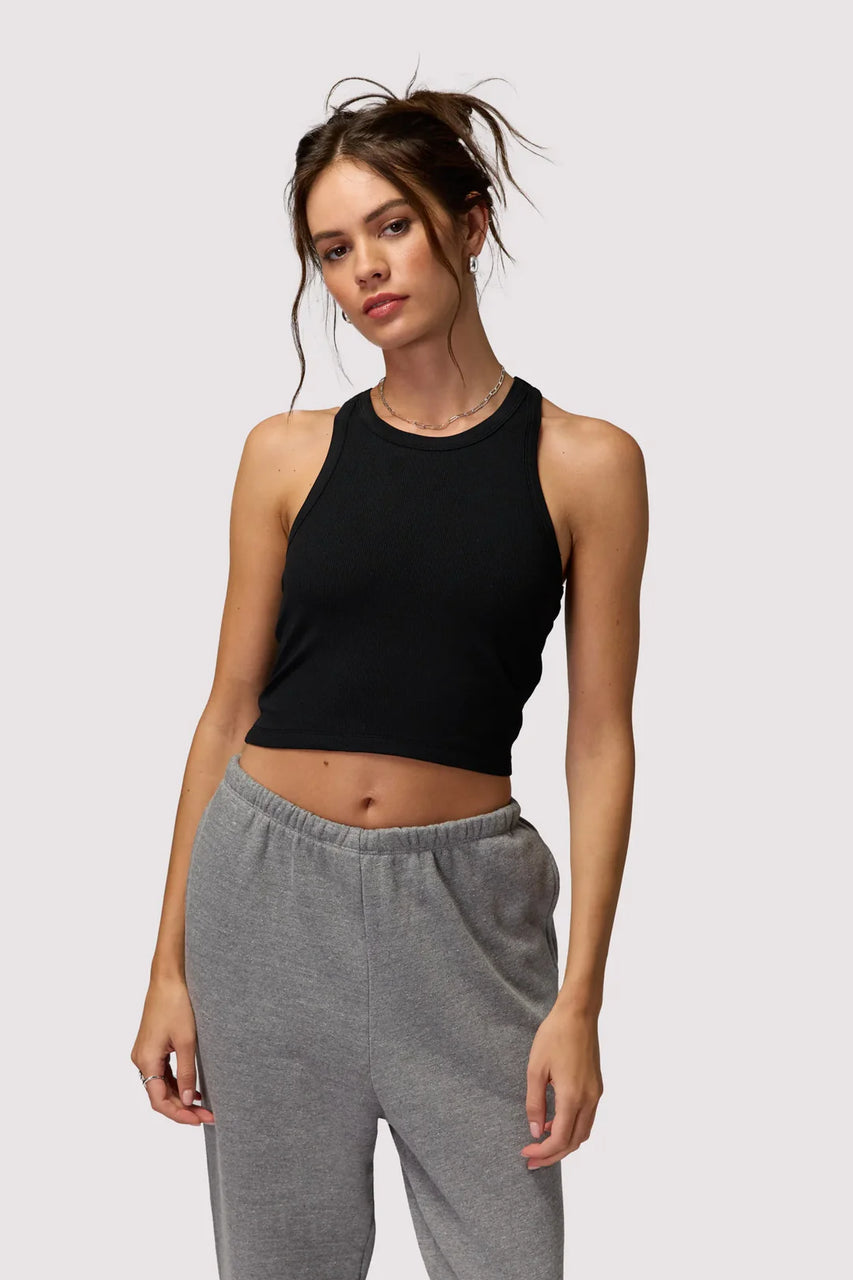 Tori Rib Tank - Black