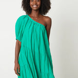 Trish One Shoulder Dress - Dragon