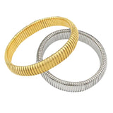 Snake Chain Stretch Bracelet - Gold or Silver