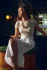 Leena Skirt - White