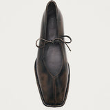 Sway Suede Leather Ballet Flat - Vintage Effect Brown