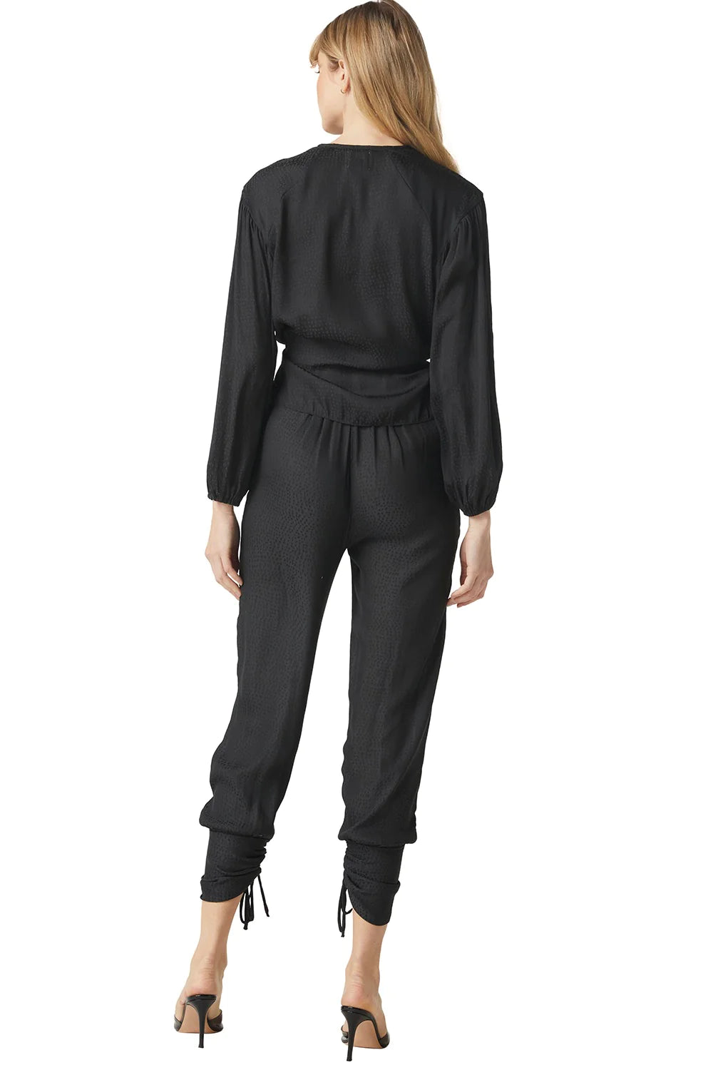Margot Pants- Black Dot Jacquard