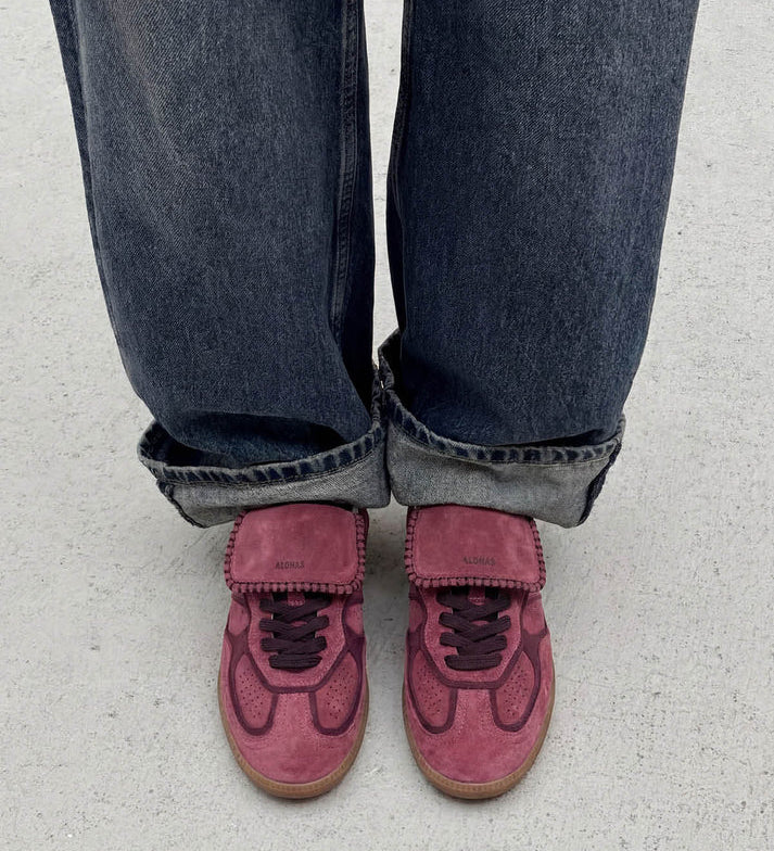TB. 490 Club Suede Leather Sneakers - Raspberry