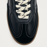 TB. 490 Rife Leather Sneakers - Grain Black & Cream